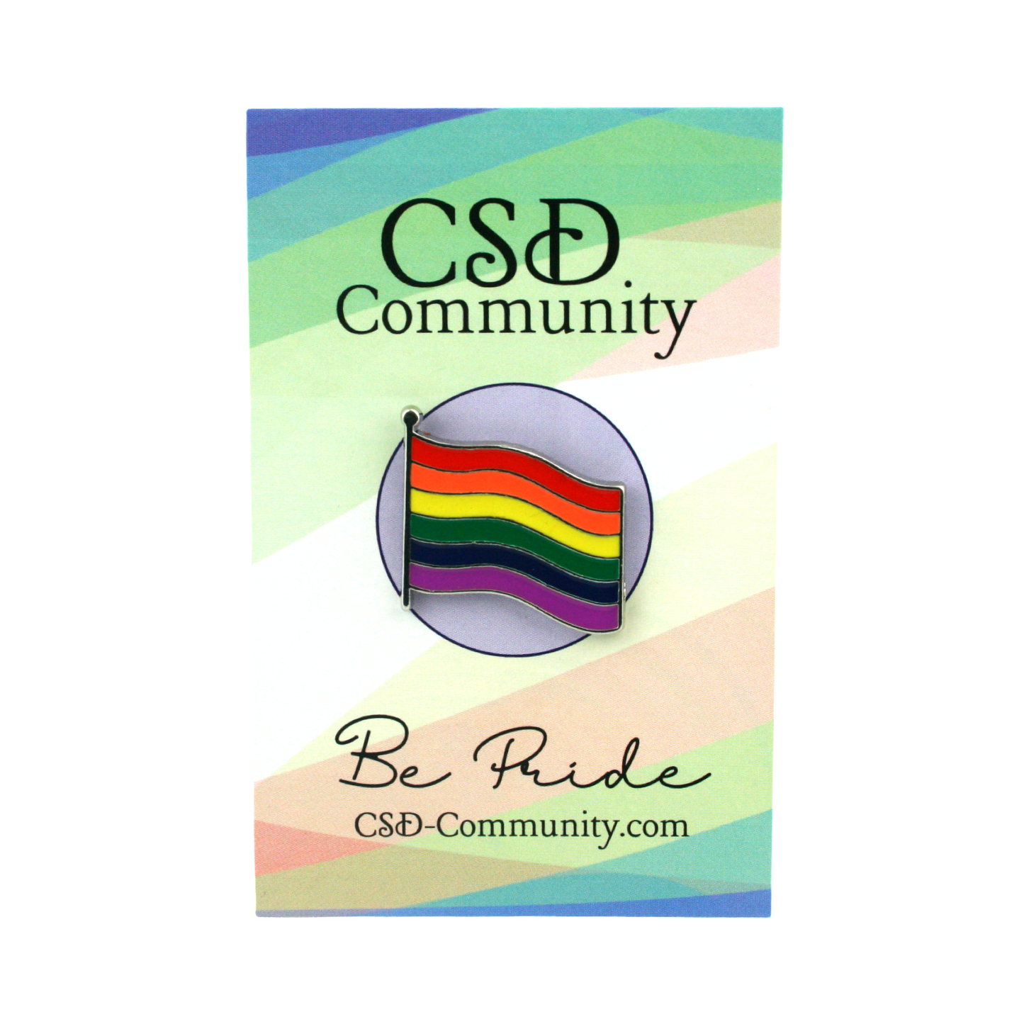 Gewellte Regenbogen Flagge