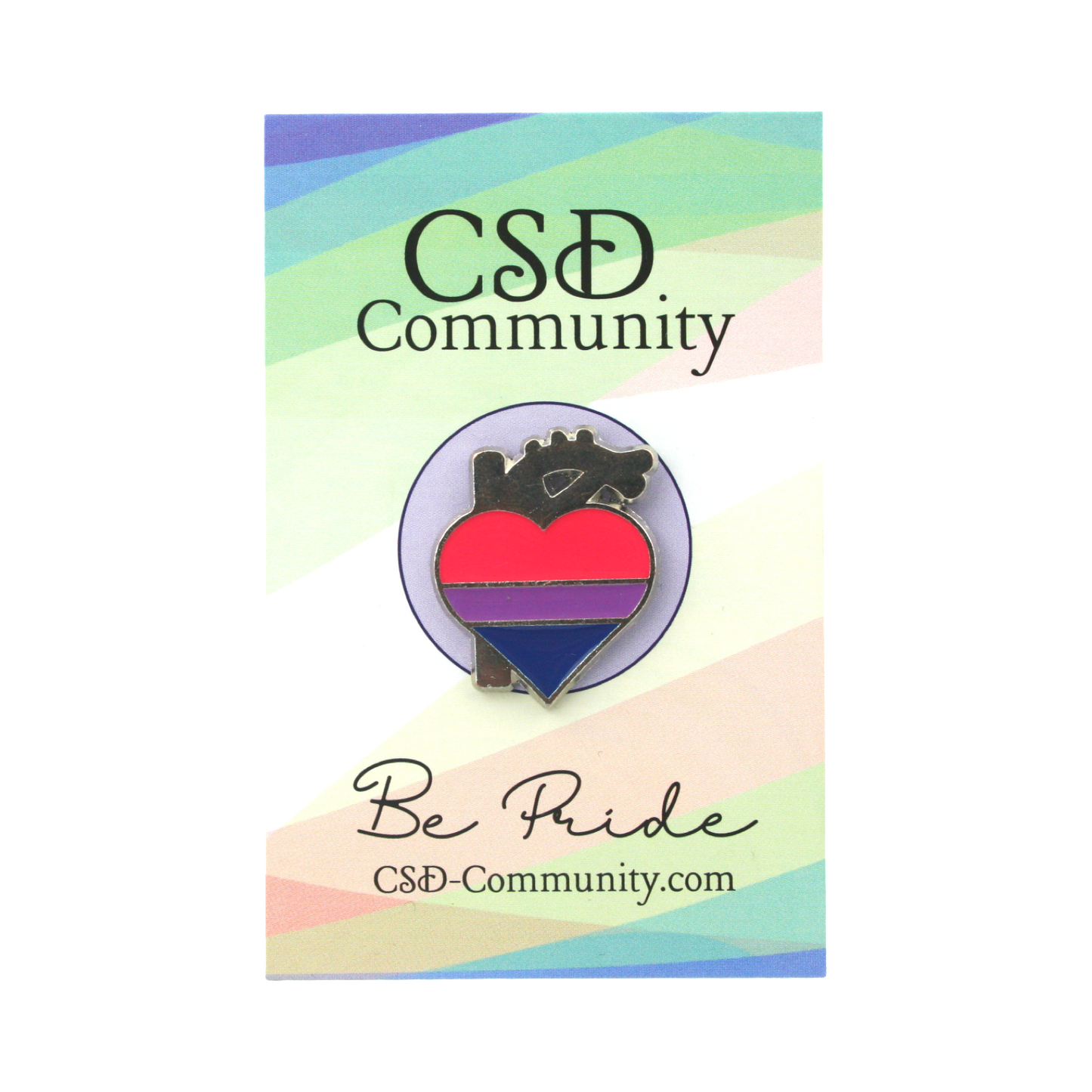 Wegweiser mit Herz - Bisexuell