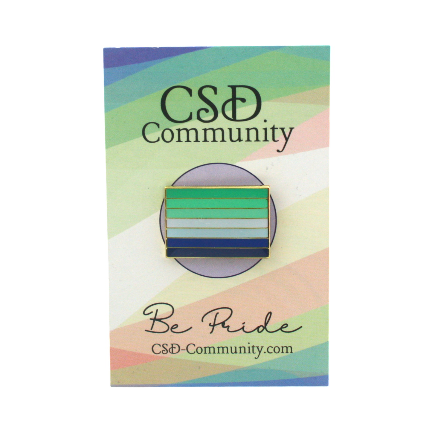 Men loves Men - Gay Flagge als Emaille Pin