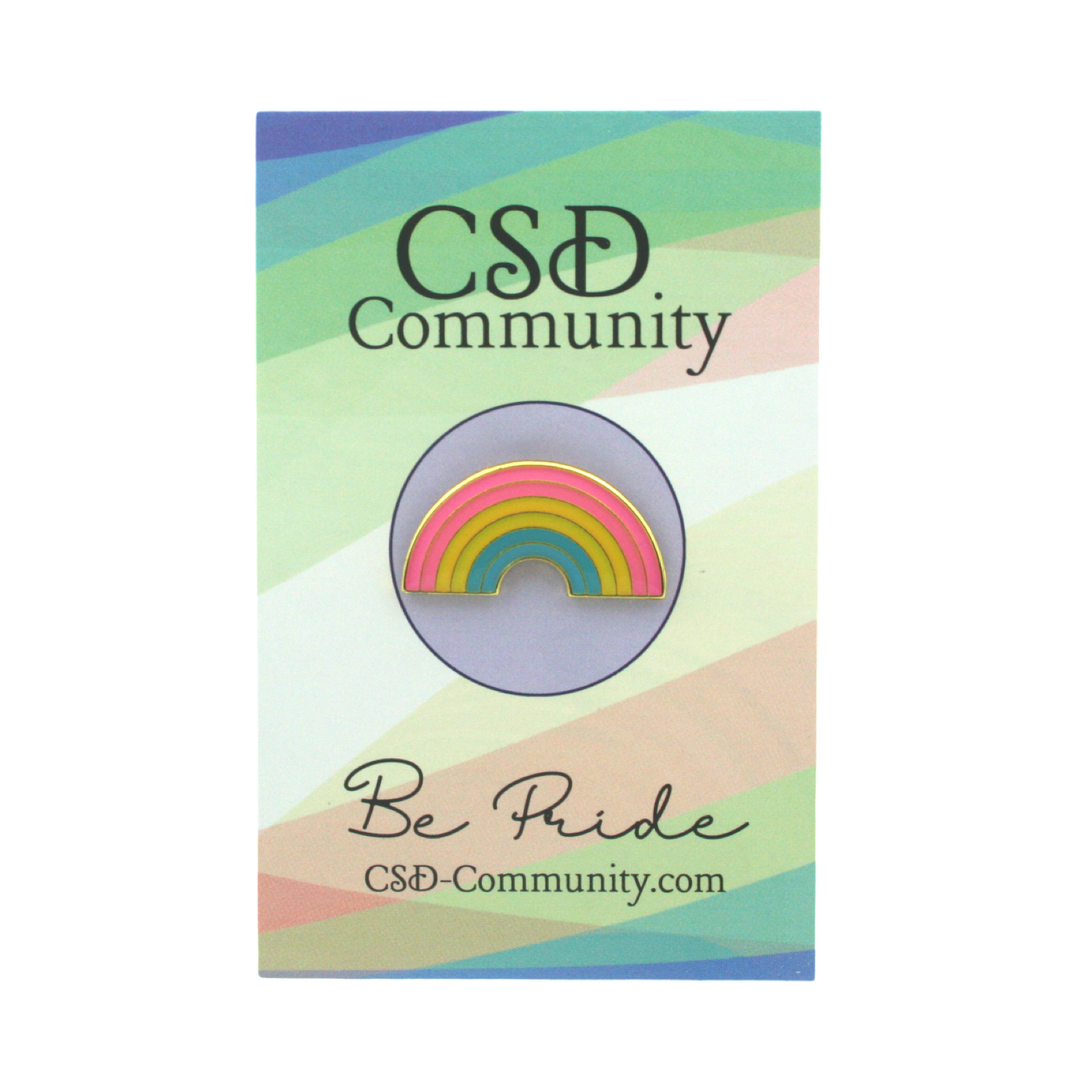 Emaille Regenbogen Pin - Pansexuell