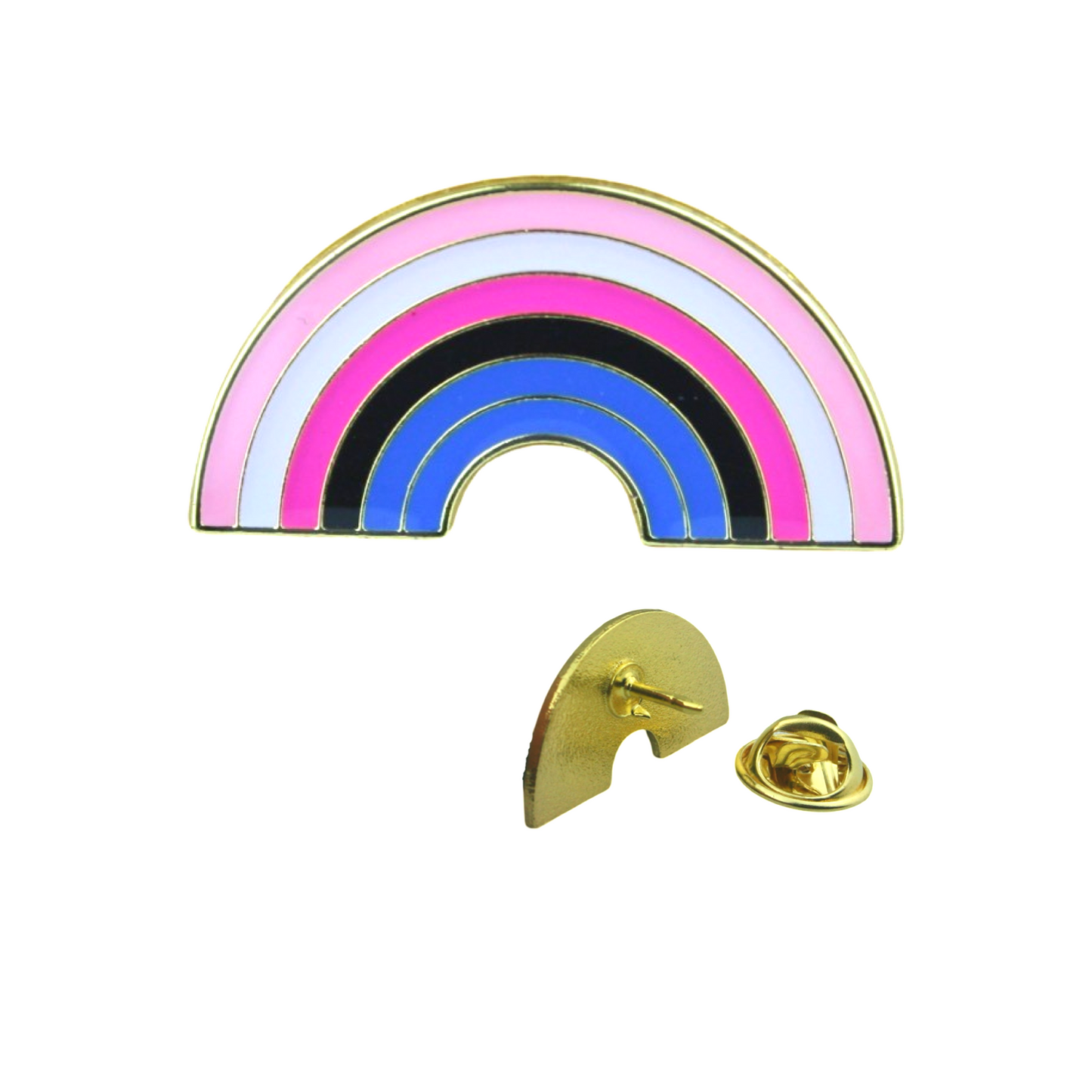 Emaille Regenbogen Pin - Gender-Fluid