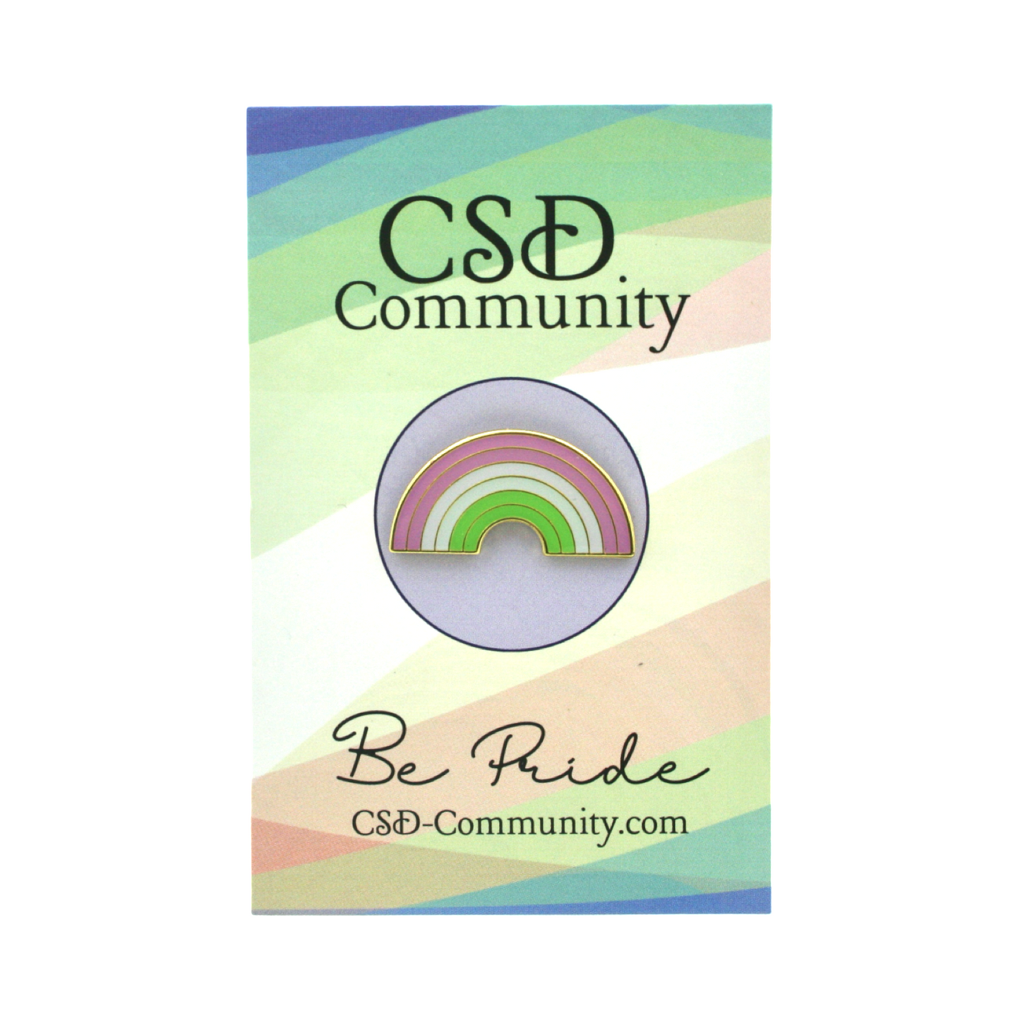 Emaille Regenbogen Pin - Genderqueer