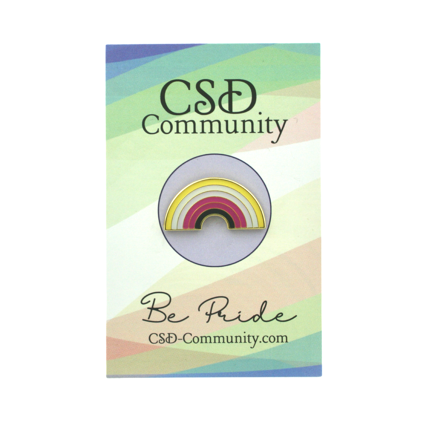 Emaille Regenbogen Pin - Nonbinär