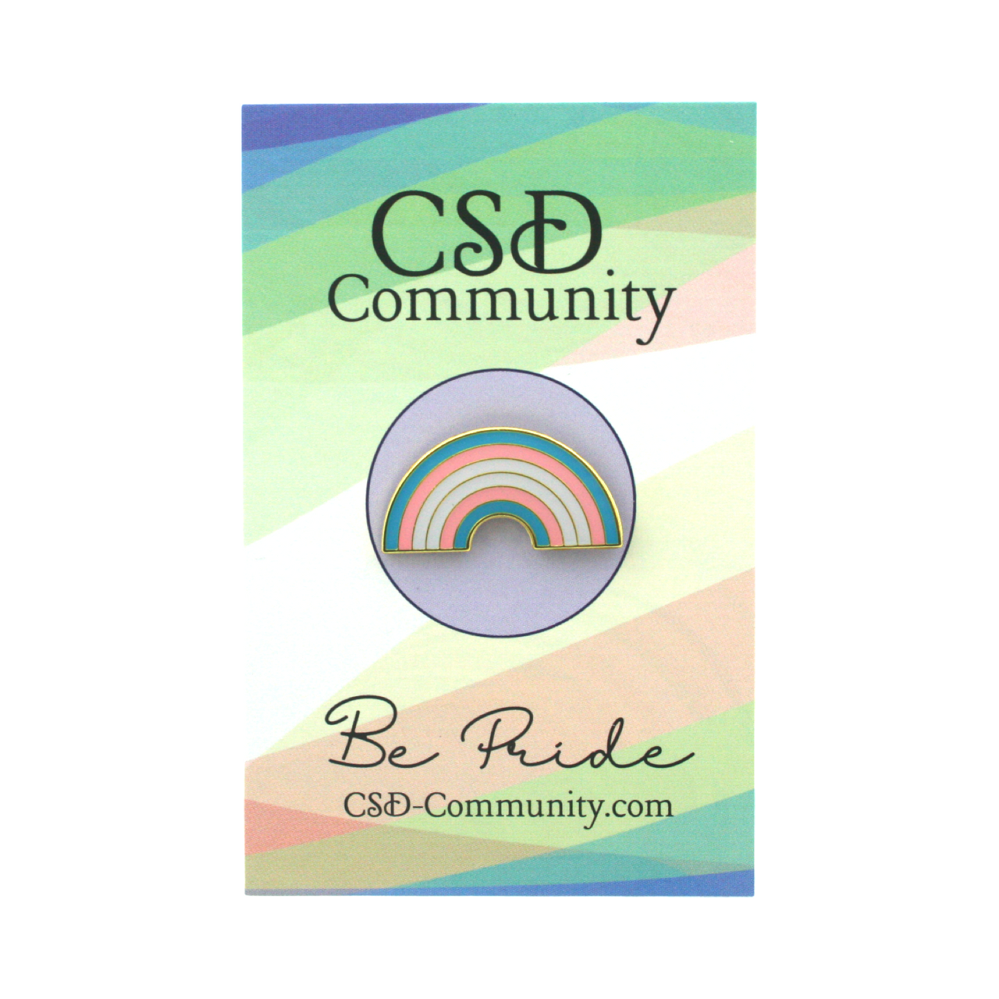 Emaille Regenbogen Pin- Transsexuell